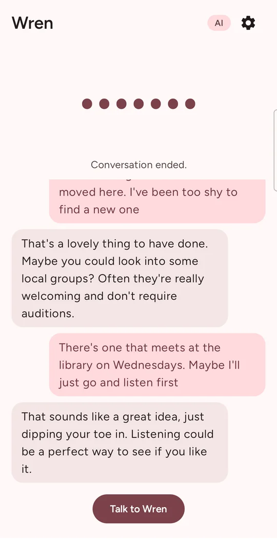 Jean used to sing in a choir and has been too shy to find a new one. Darcy encourages her, and she decides to go and listen to the library choir on Wednesday.